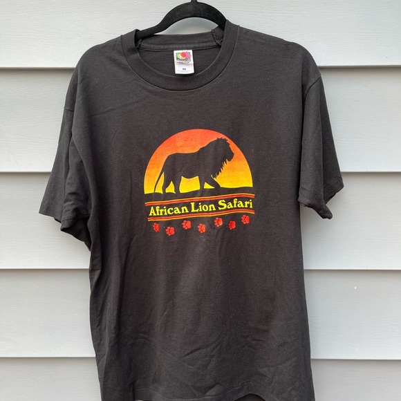 Vintage African Lion Safari T-Shirt / L - Picture 3 of 7